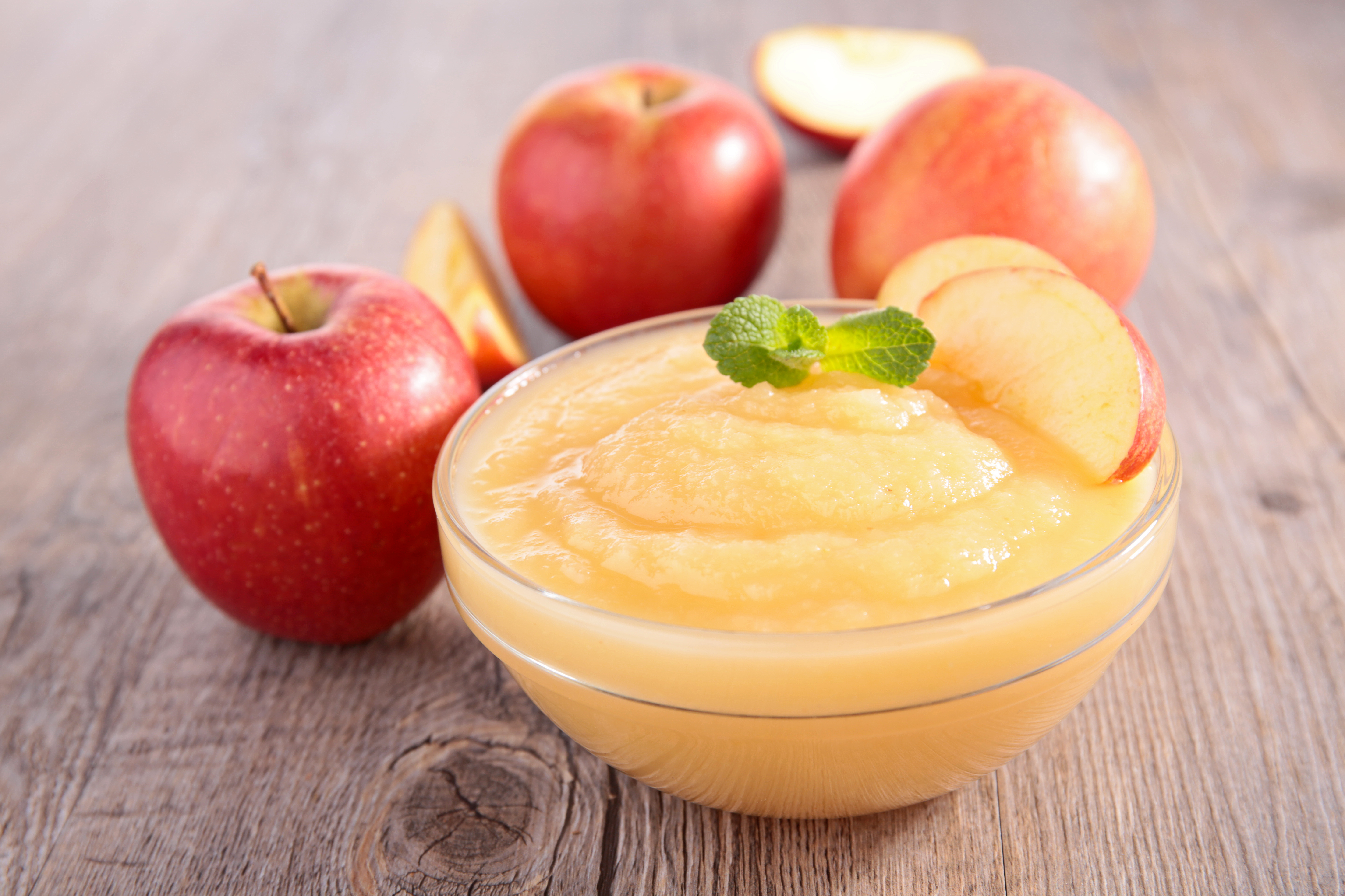 Purée de fruit pomme romarin 