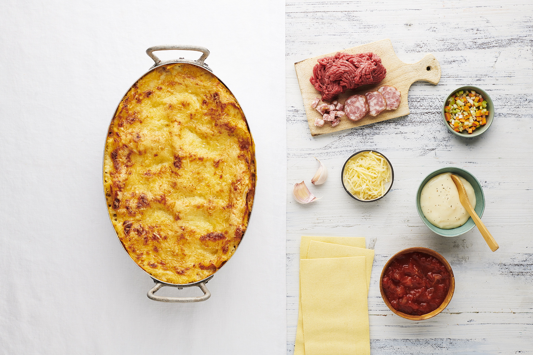 Recette des lasagnes à la bolognaise fumée