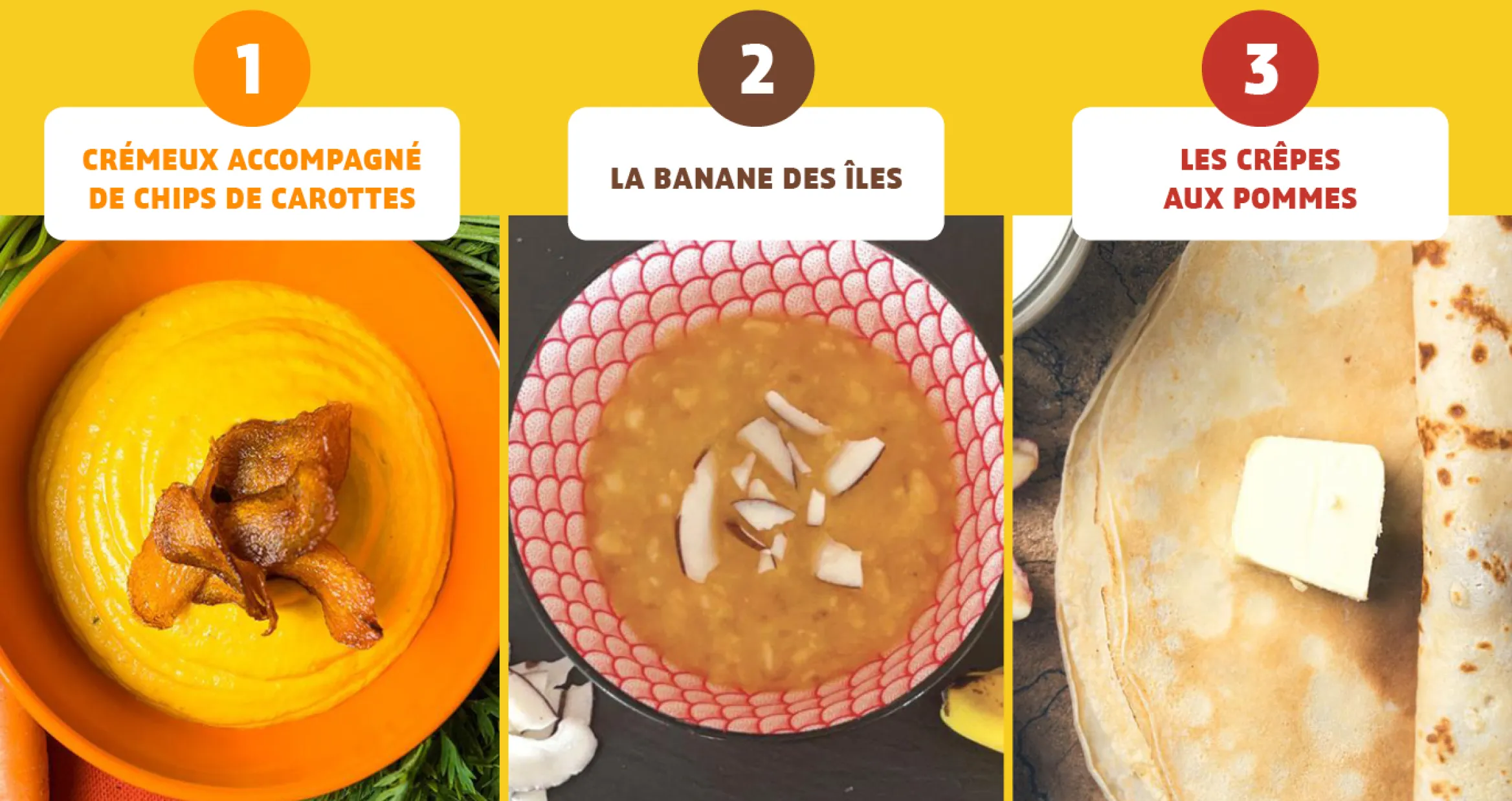 Top 3 des recettes Elior