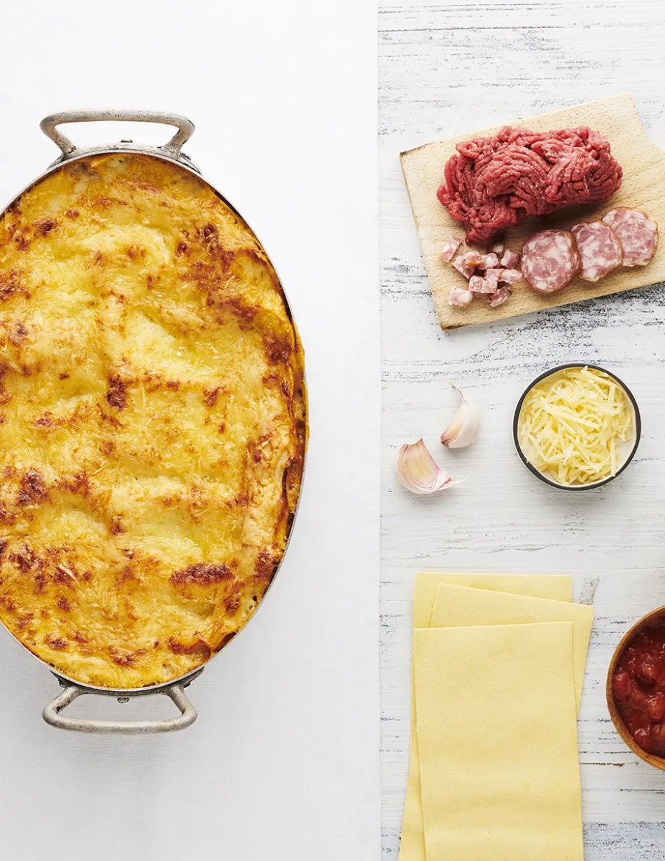 Recette des lasagnes à la bolognaise fumée
