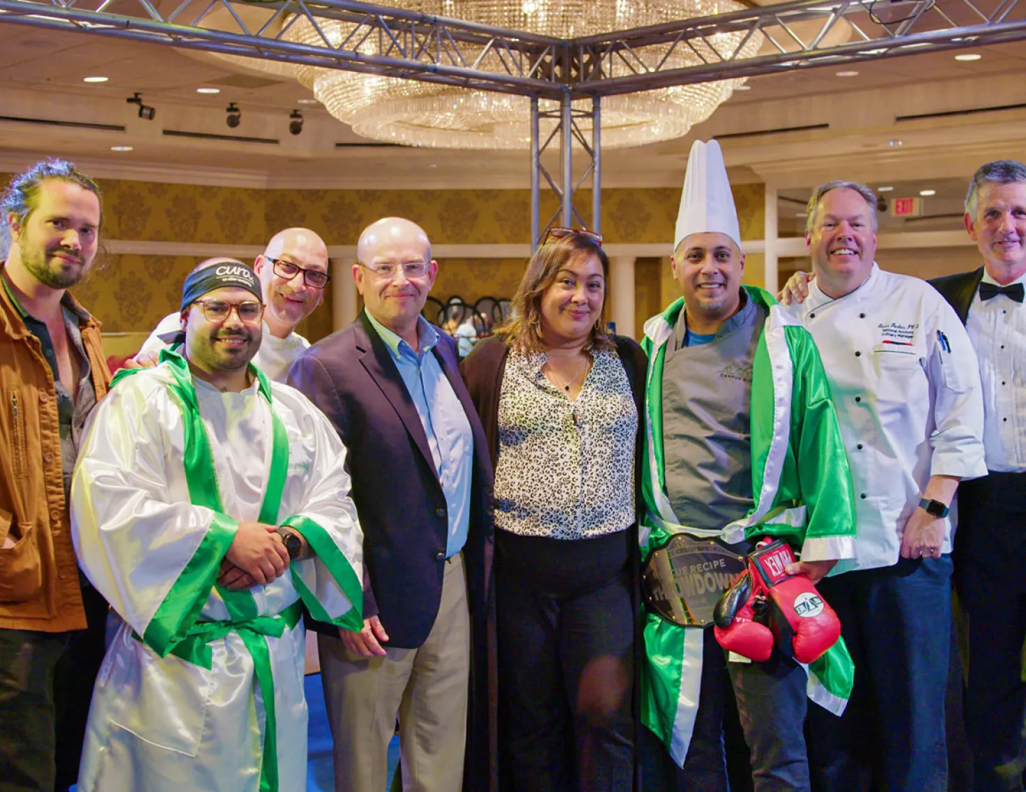 Chef Hector Ruiz with judges