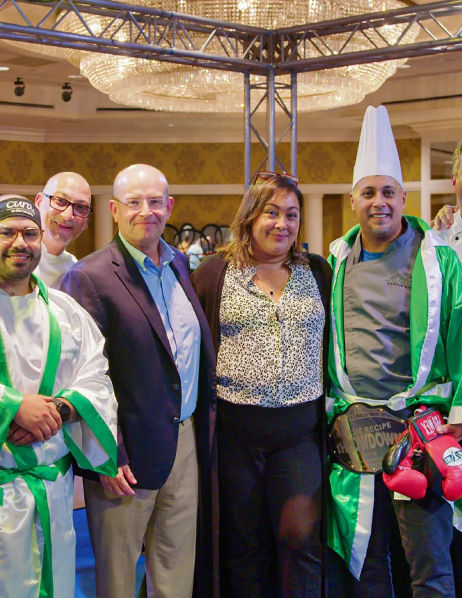 Chef Hector Ruiz with judges