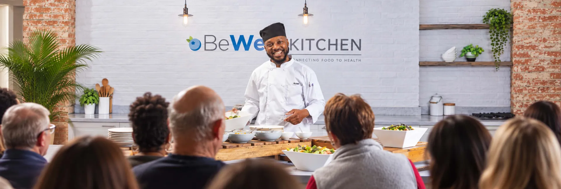 Chef demonstration in front of audience